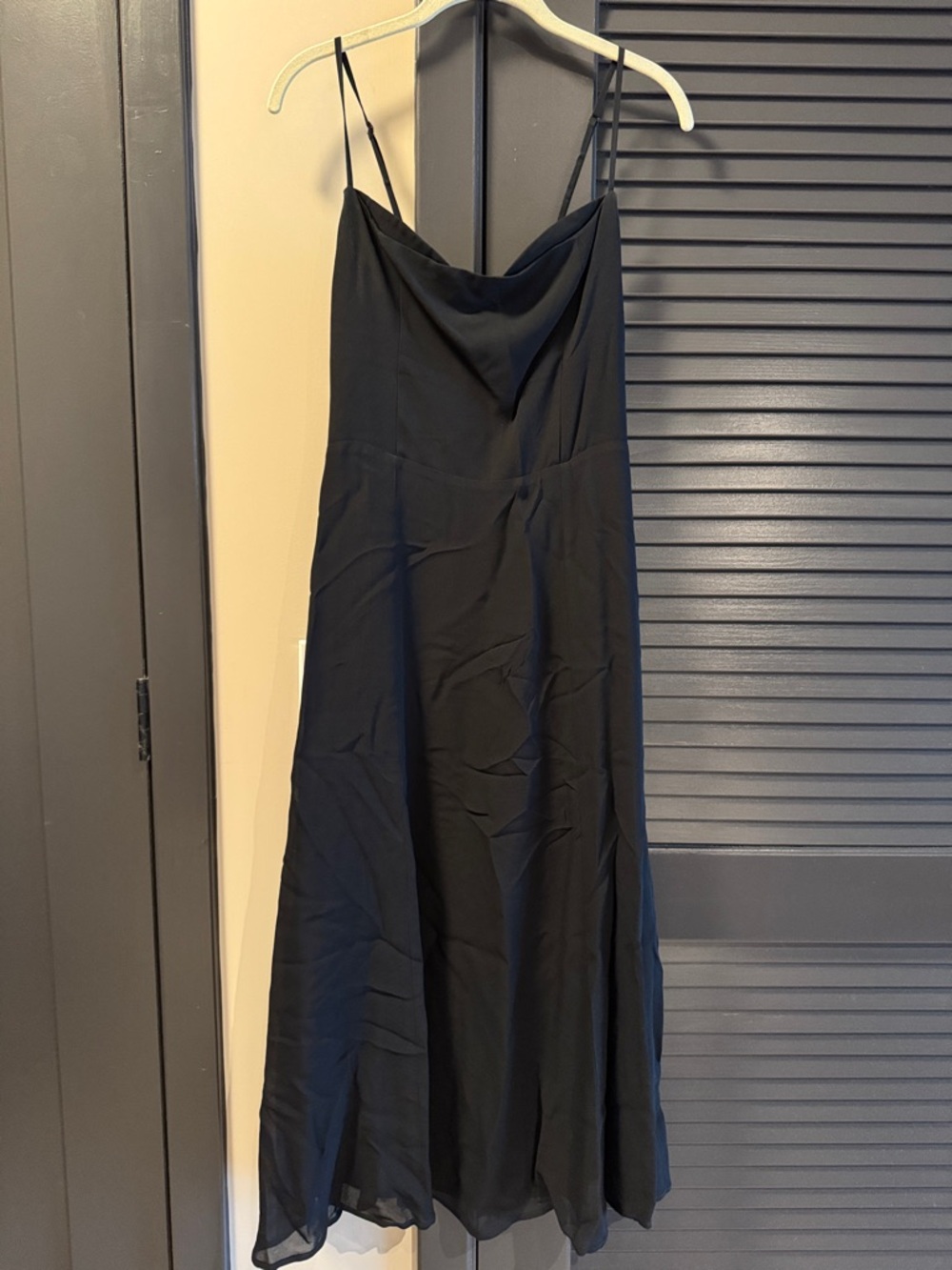 Reformation Black Holland Dress